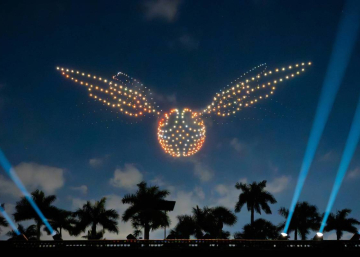 DroneArt Show Harry Potter в Барселоне